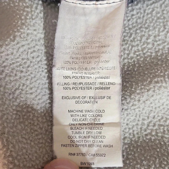 🛍Callaway Weather Series Grey Quilted Front Full‎ Zip Golf Jacket Mens XXL - Picture 5 of 8